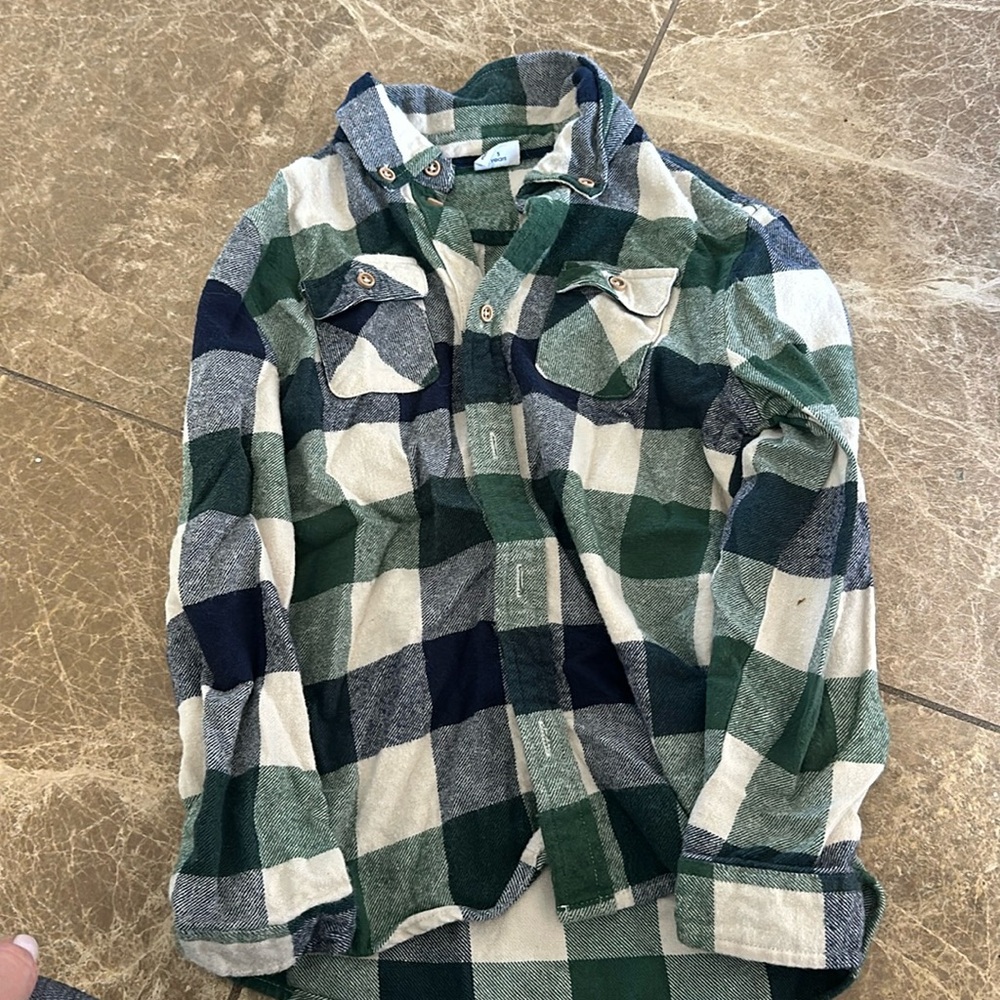 Wgg flannel boys button up
